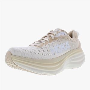 HOKA ONE ONE Bondi 8.5 Womens Shoes Size 8, Color: Shifting Sand/Eggnog